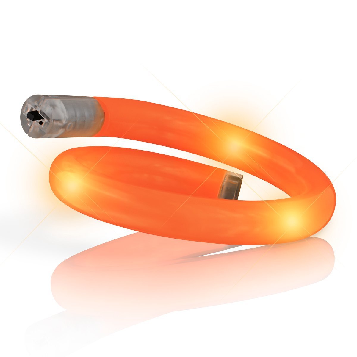 Light Up Tube Bracelet Orange