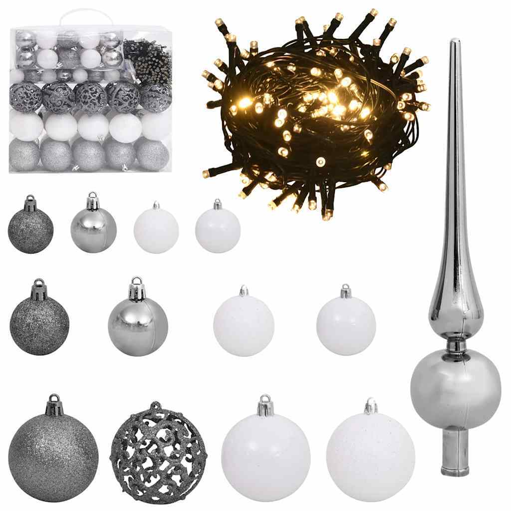 Artificial Christmas Tree with 150 LEDs Green 47.24 in