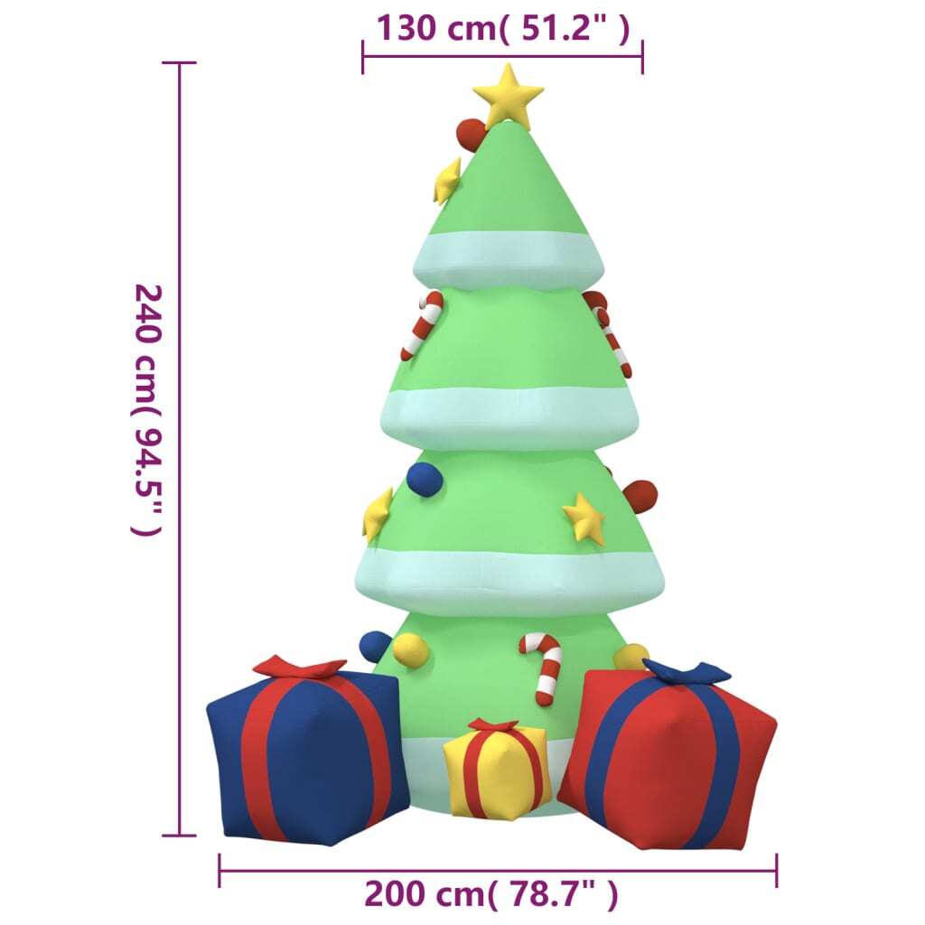 Inflatable Christmas Tree Colorful