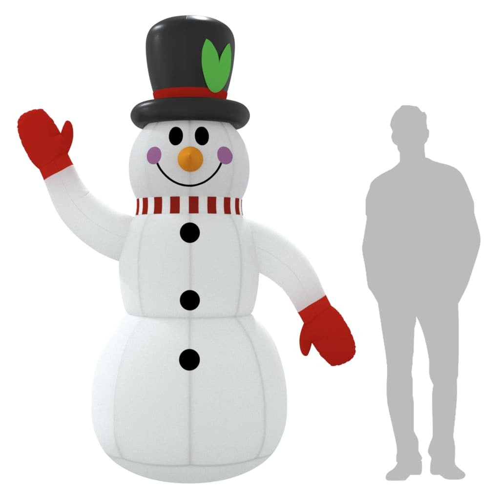 Inflatable Snowman Multicolor Oxford fabric with PU coating
