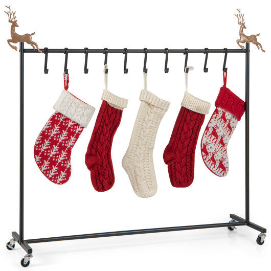 10-Hook Christmas Stocking Holder