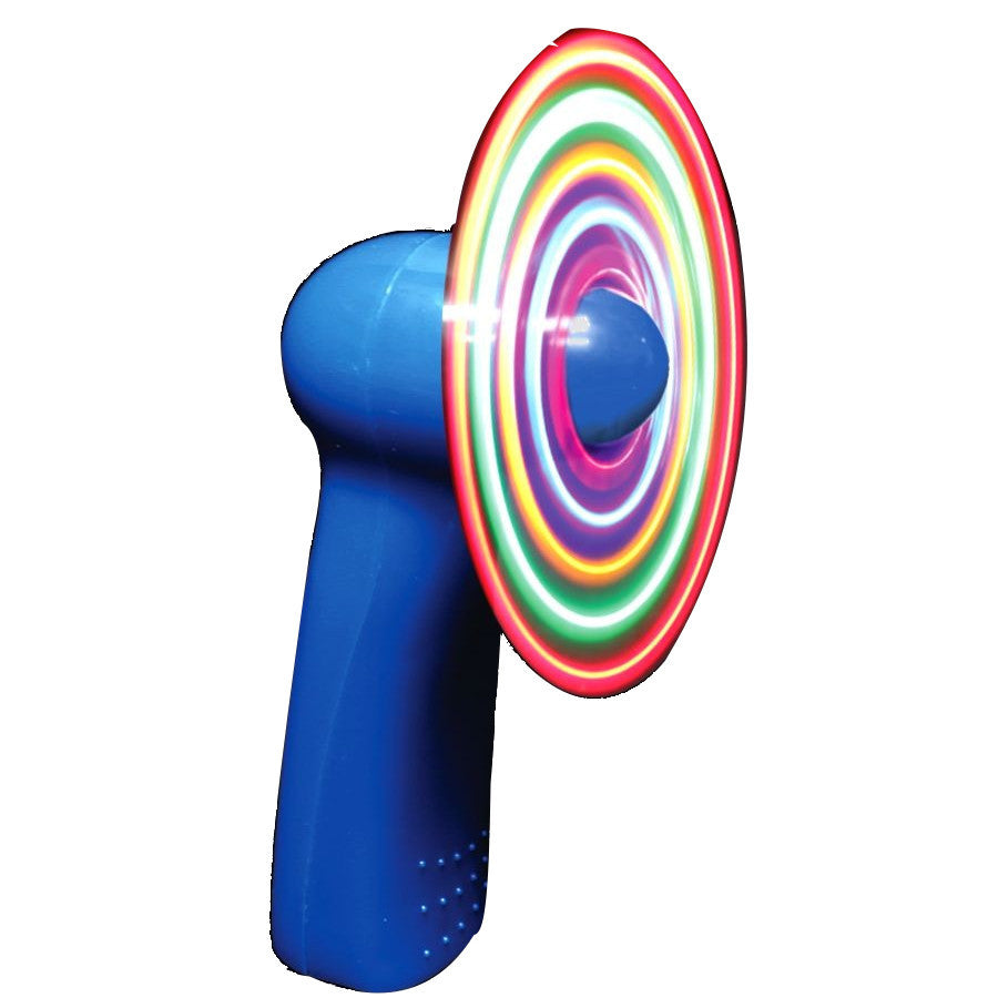 Portable Light Up Mini Cooling Fan with Blue Handle