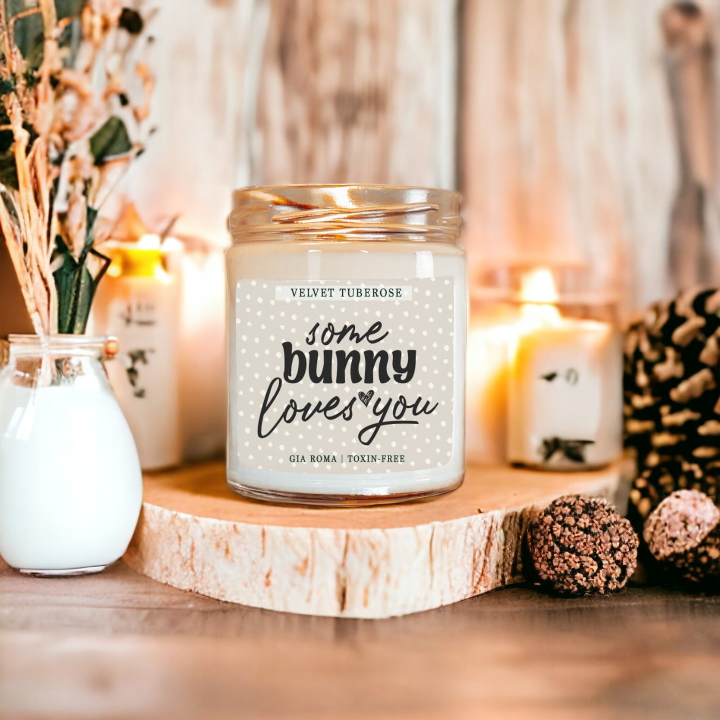 Some Bunny Loves You Candle