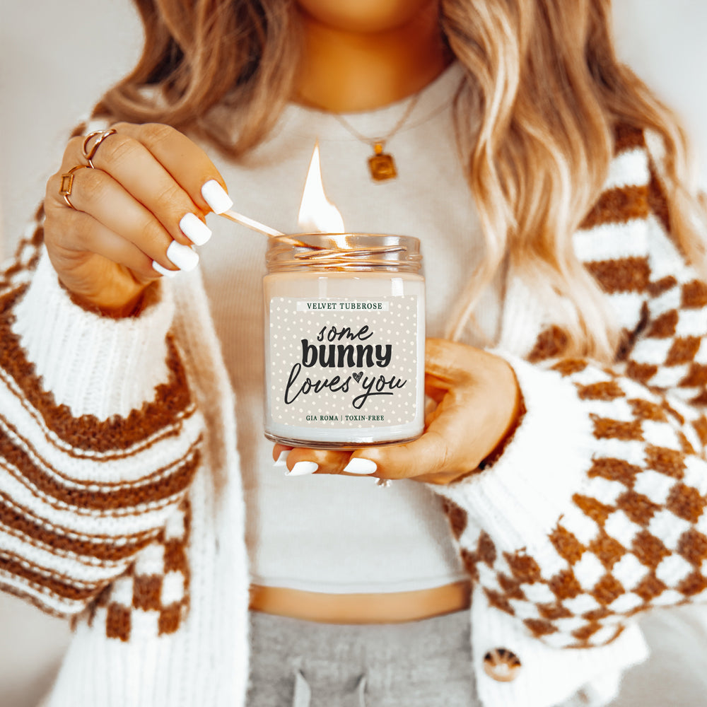 Some Bunny Loves You Candle