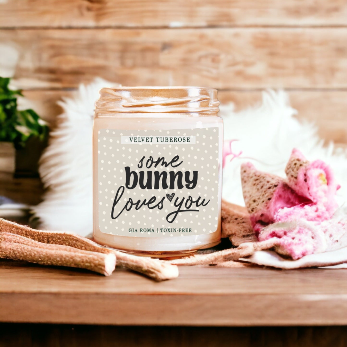 Some Bunny Loves You Candle