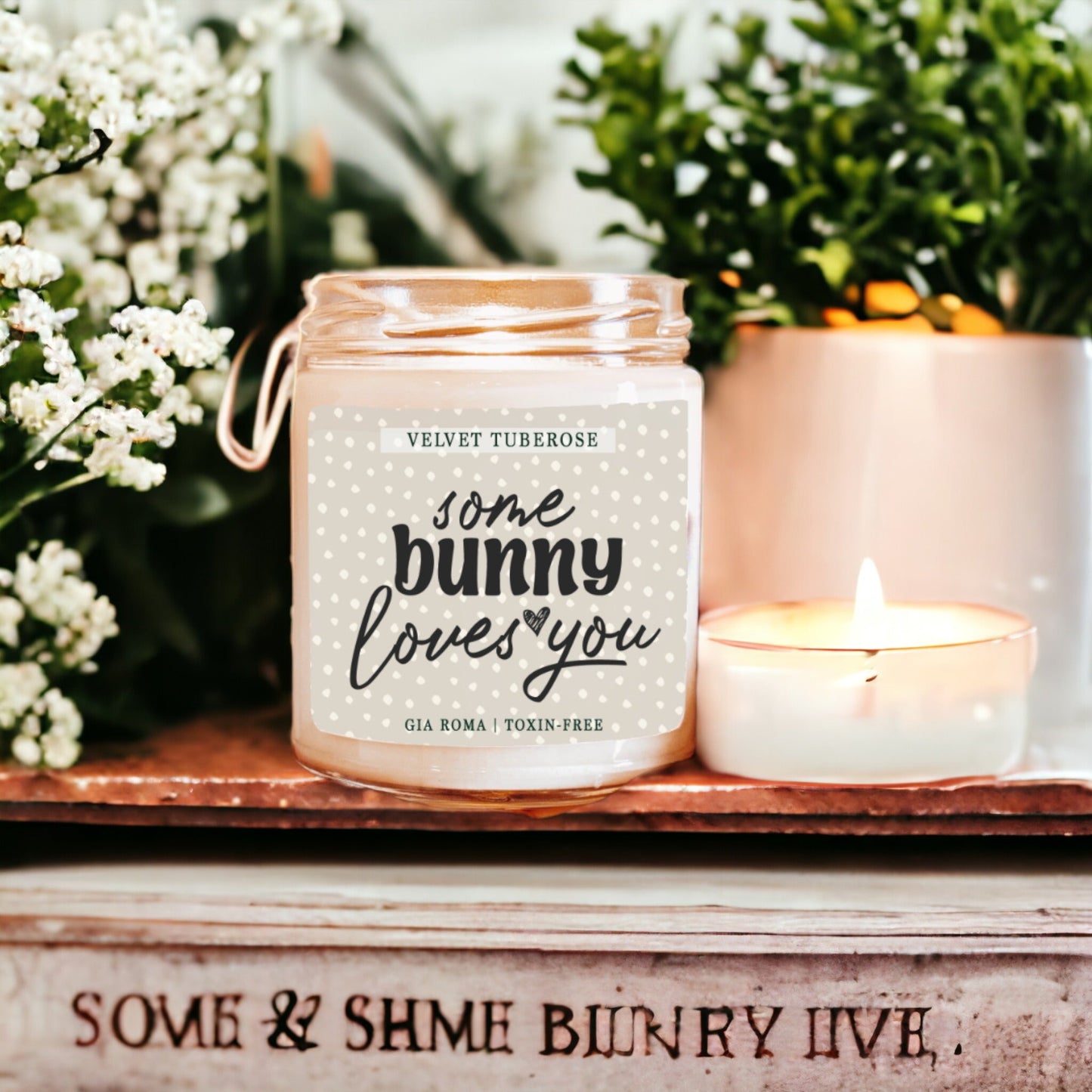 Some Bunny Loves You Candle