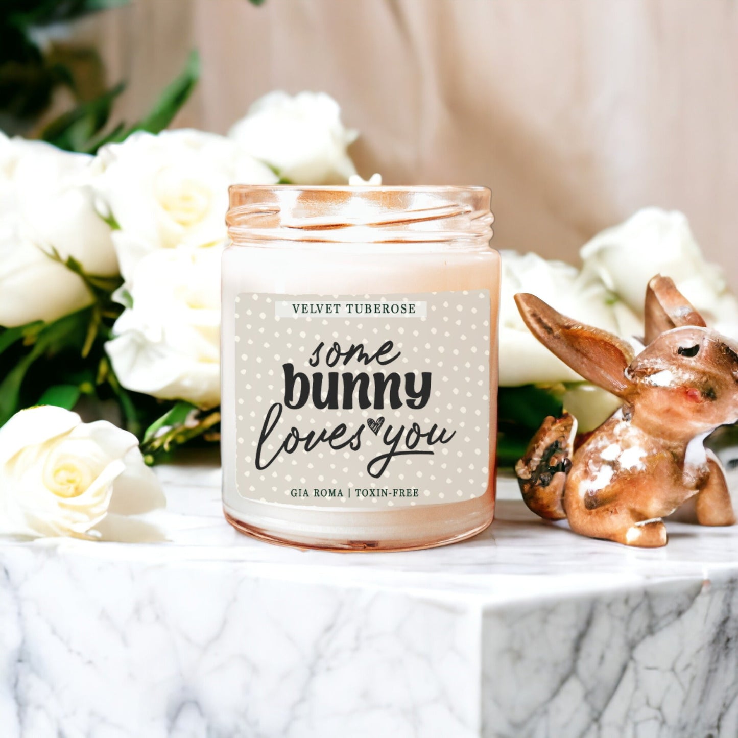 Some Bunny Loves You Candle