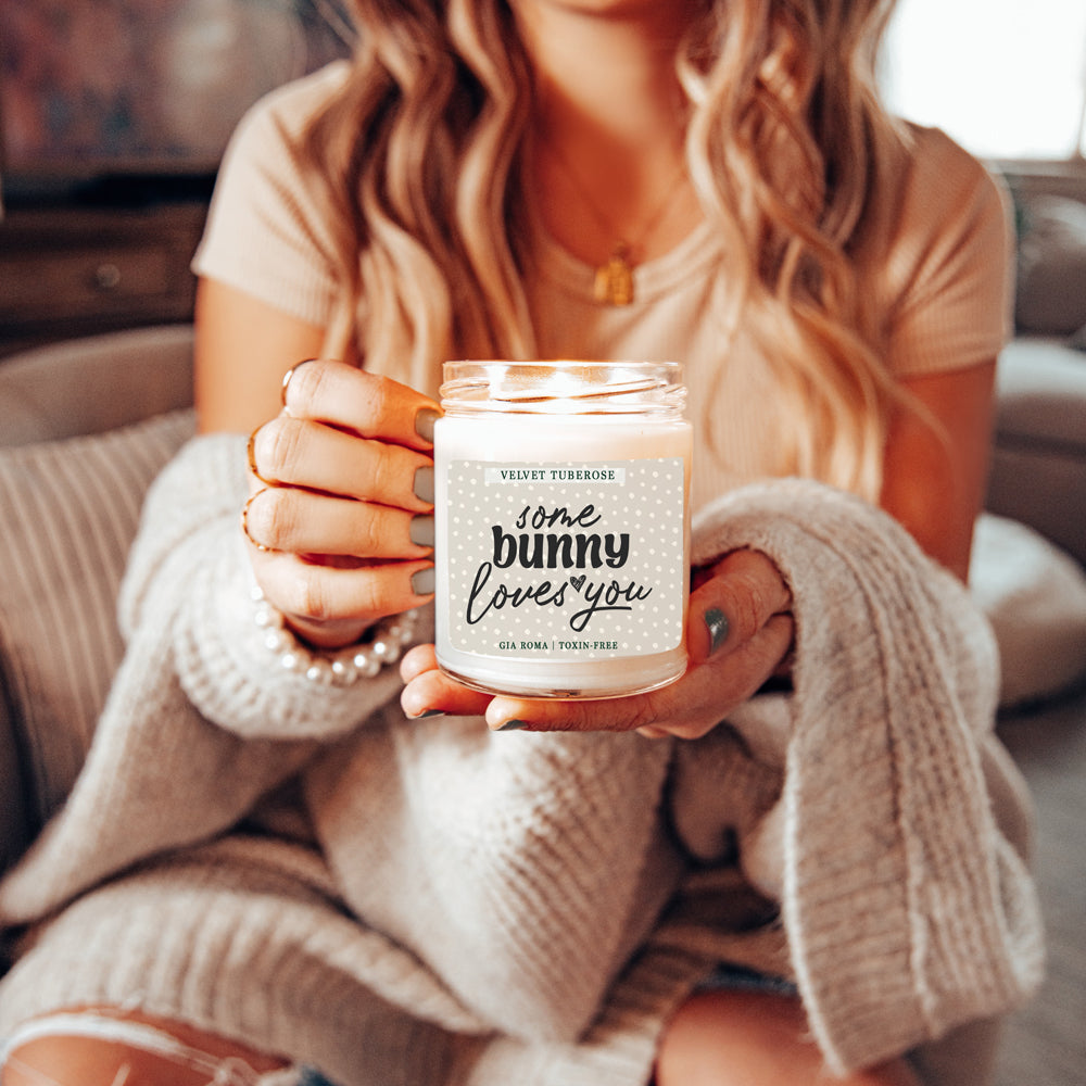 Some Bunny Loves You Candle