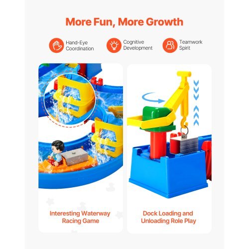 VEVOR Water Table for Toddlers Kids Activity Play Waterway