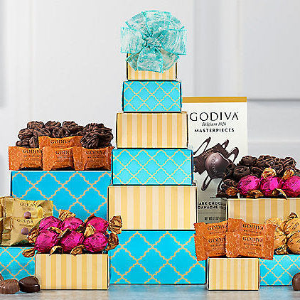 Divine Deluxe: Godiva Chocolate Gift Tower