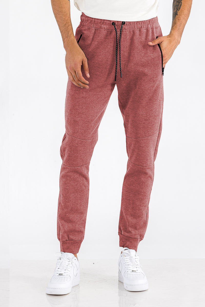 MENS'S HEATHERED COTTON SWEATS