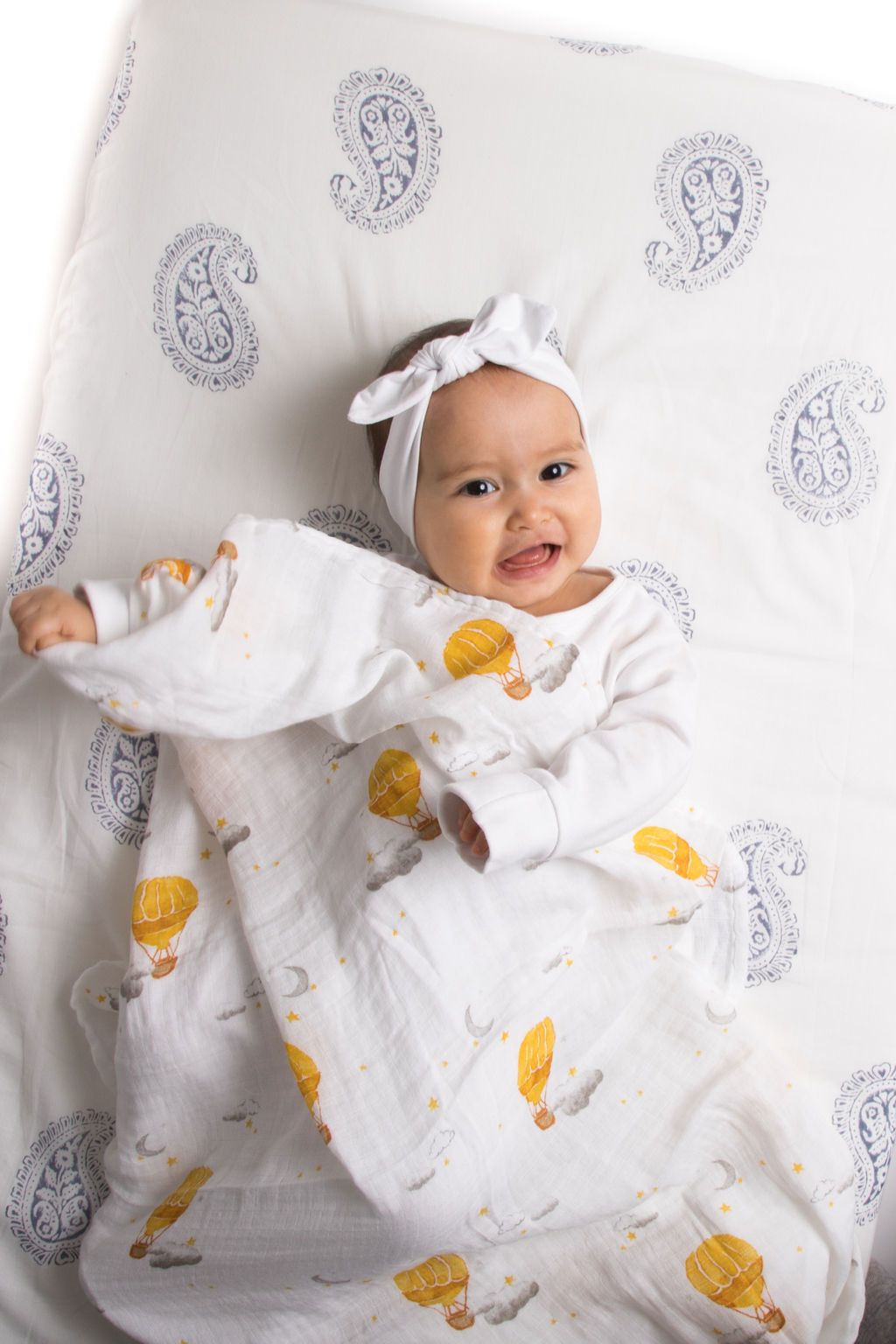ORGANIC SWADDLE - HOT AIR BALLOON