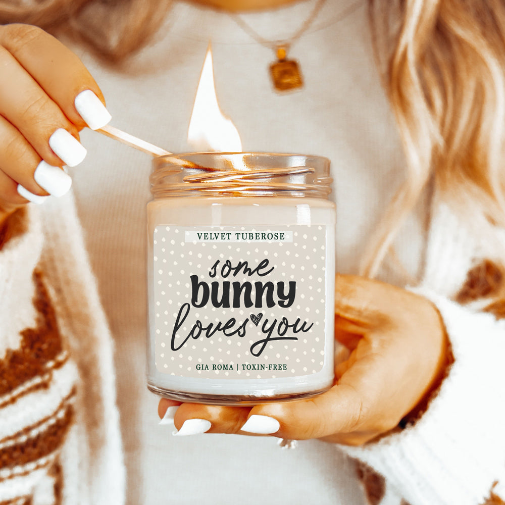 Some Bunny Loves You Candle