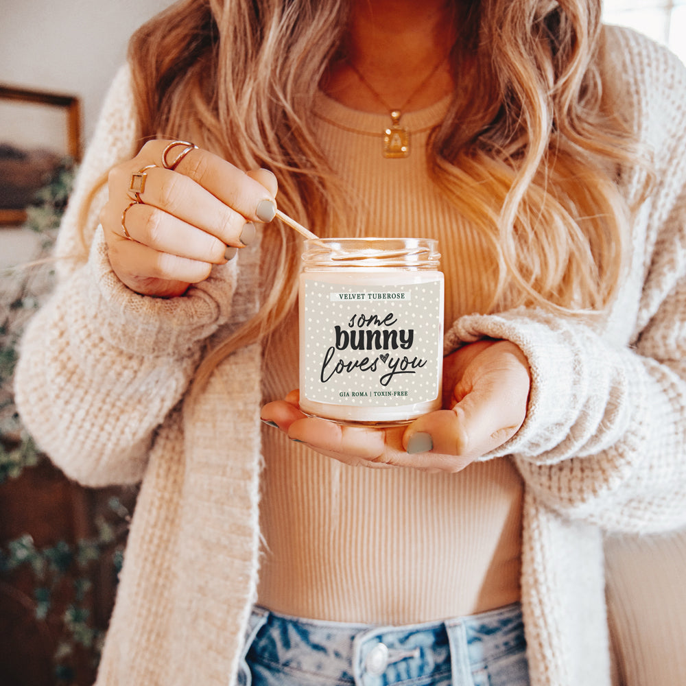 Some Bunny Loves You Candle