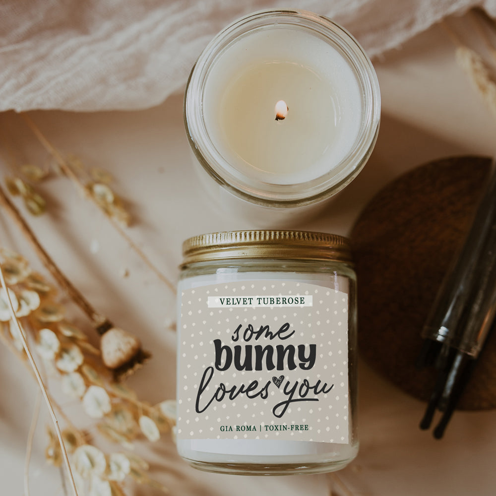 Some Bunny Loves You Candle