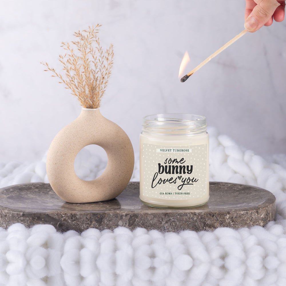 Some Bunny Loves You Candle