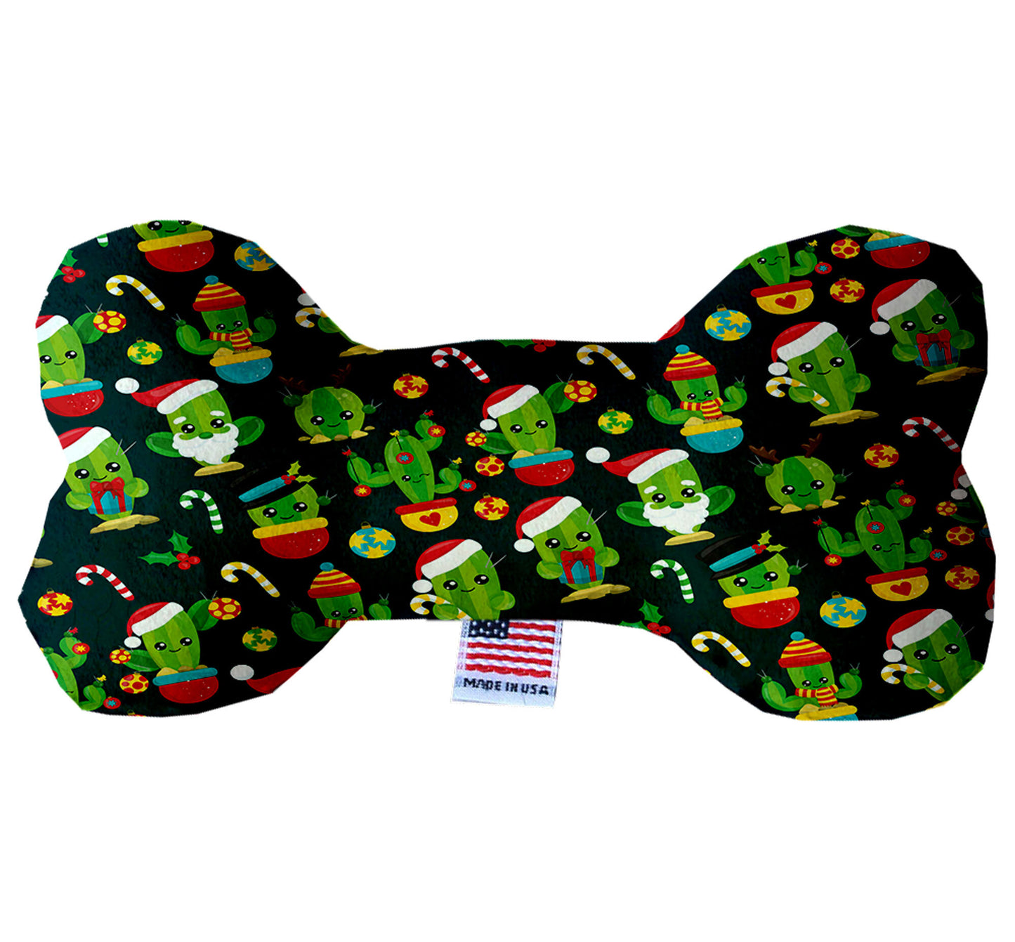 Christmas Cactus 6 inch Bone Dog Toy