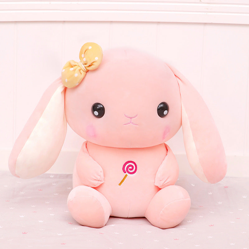 Color: 3style, Size: 55 - Kawaii Rabbit Plush Toys Cute Long Ears Bunny Doll
