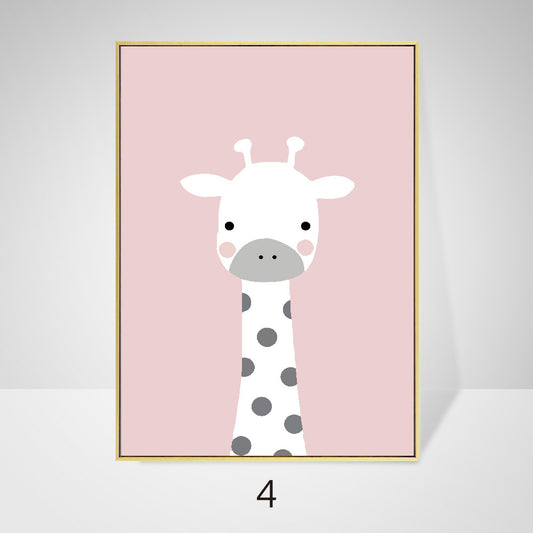 Painting size: 30x40cm, Size: D - Canvas Painting Cartoon Small Hanging Painting Decorative Crystal Painting