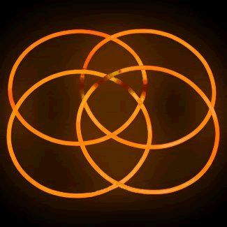 Glow Necklace Orange Tube of 25