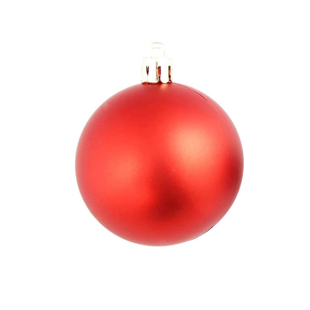 Christmas Ball Set of 100 Red Plastic Set of 100 pieces