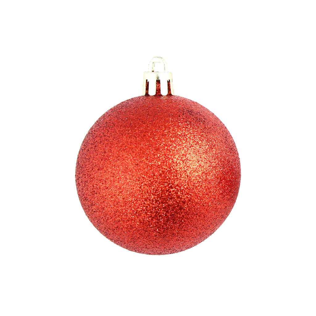 Christmas Ball Set of 100 Red Plastic Set of 100 pieces
