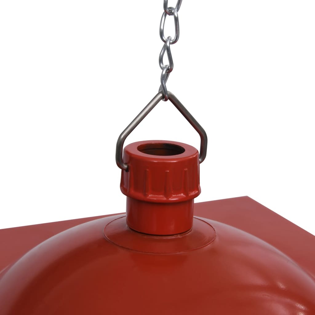 Christmas Hanging Lamp Red PVC, metal Medium