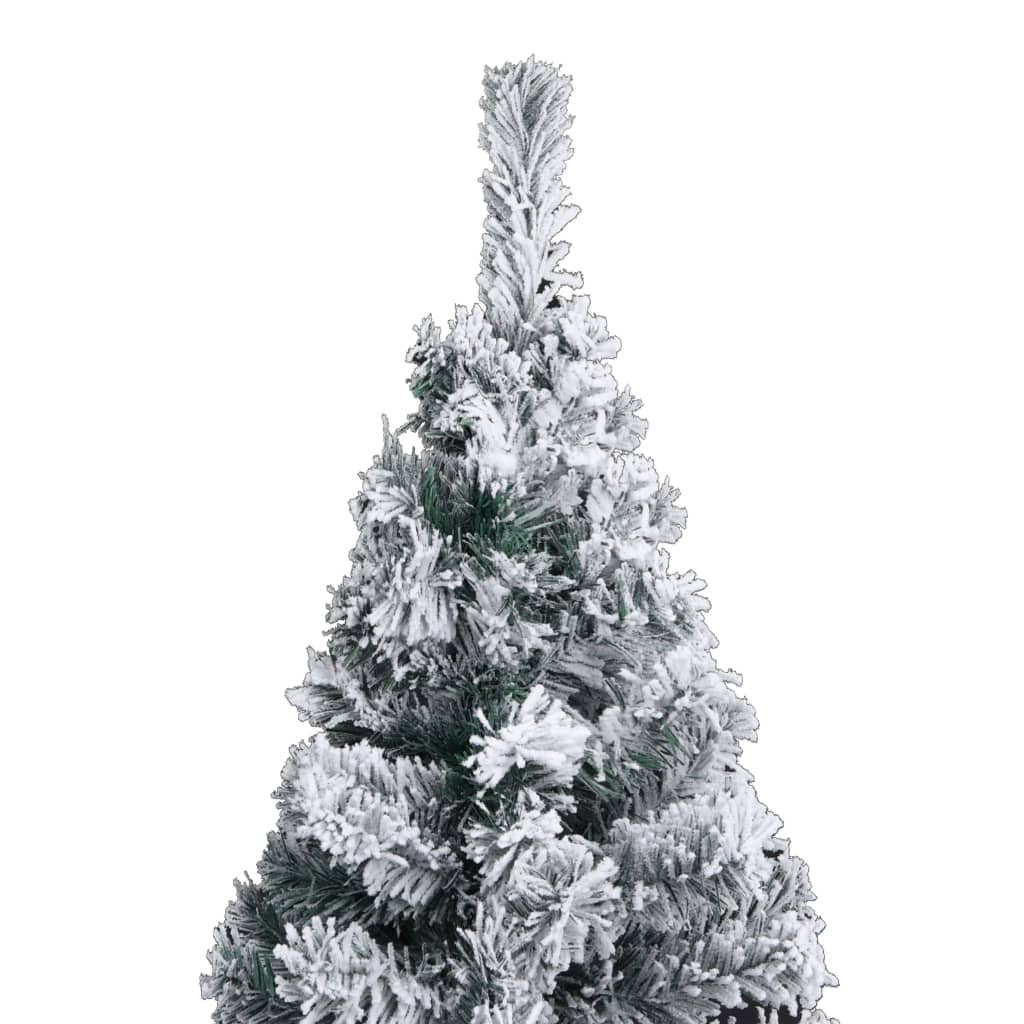 Artificial Christmas Tree Green, White, Grey PVC, Steel, Plastic