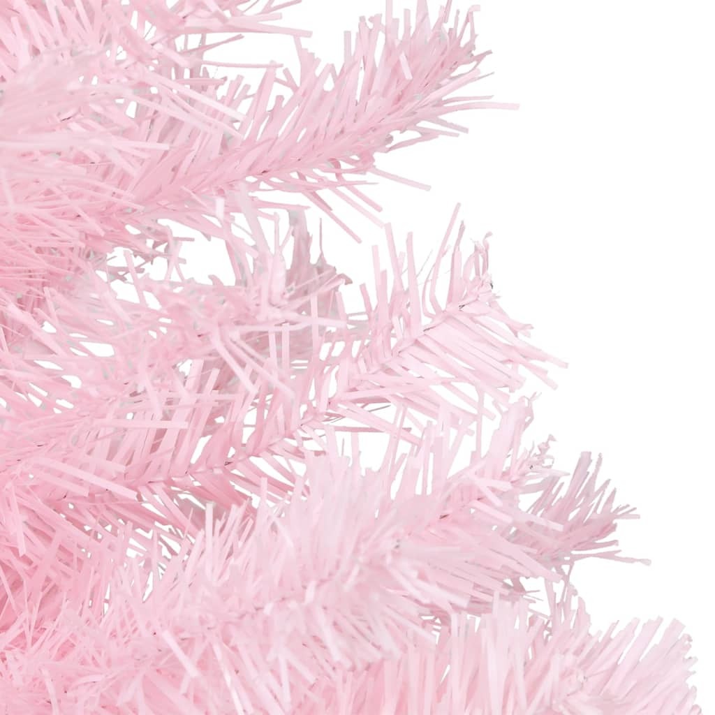 Artificial Christmas Tree Pink PVC 59 in
