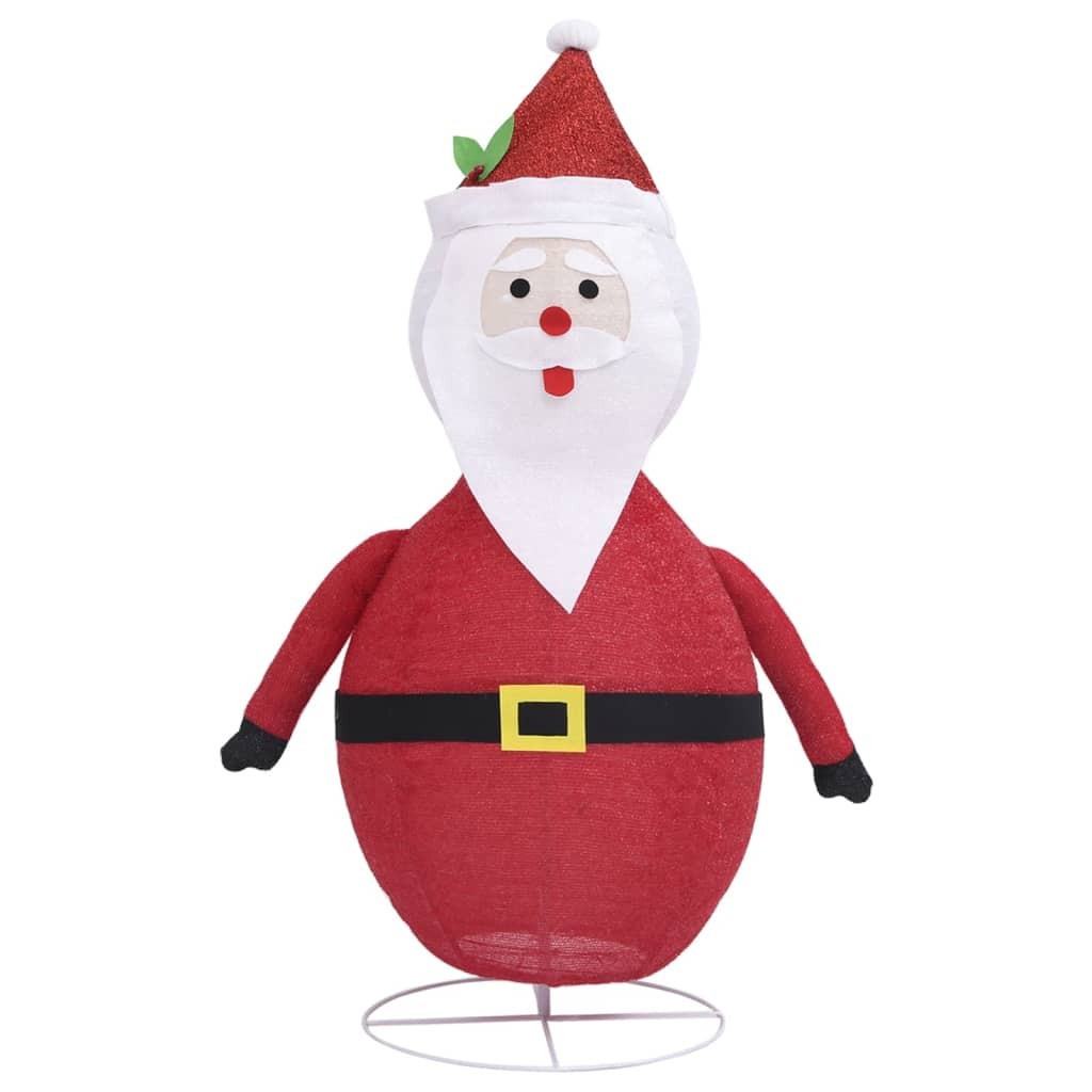 Santa Claus Figure Red Fabric, Steel 23.6 in Christmas Decoration