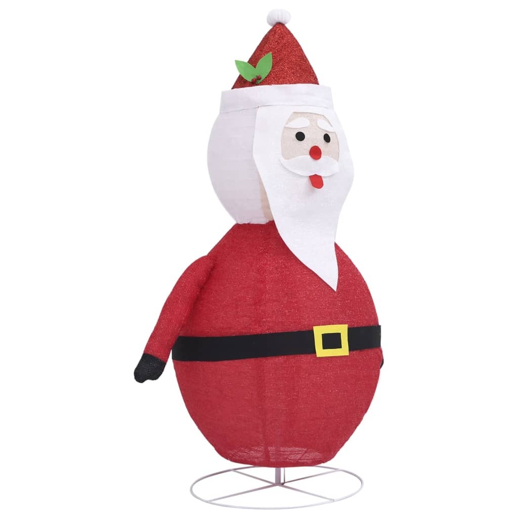 Santa Claus Figure Red Fabric, Steel 23.6 in Christmas Decoration