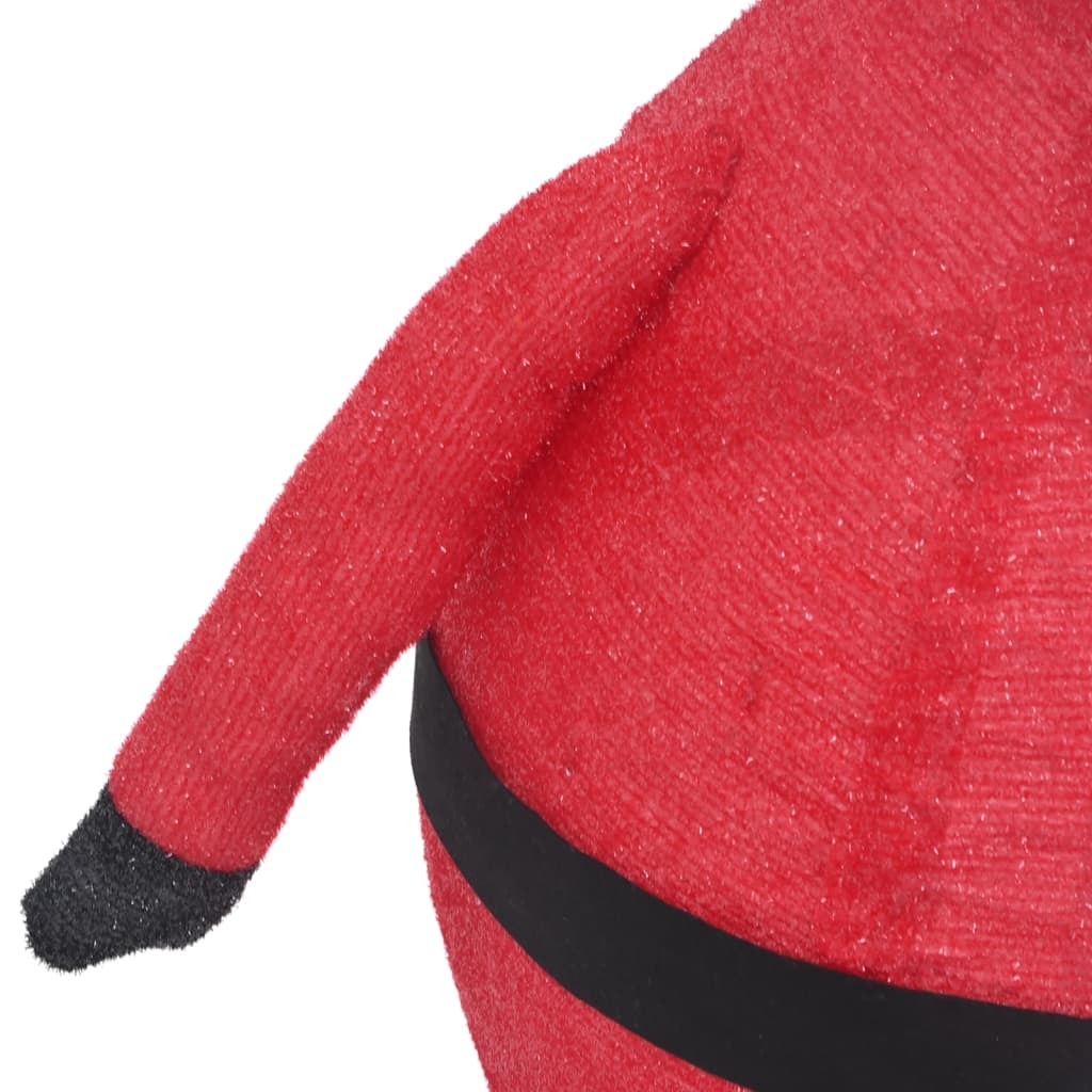 Santa Claus Figure Red Fabric, Steel 23.6 in Christmas Decoration