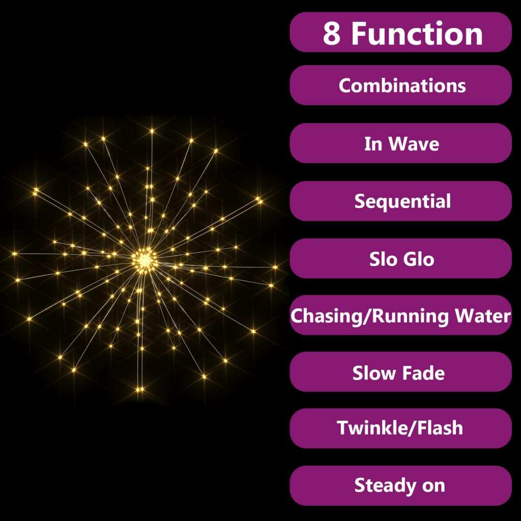 Firecrack Light Set of 2 Warm white Copper Medium