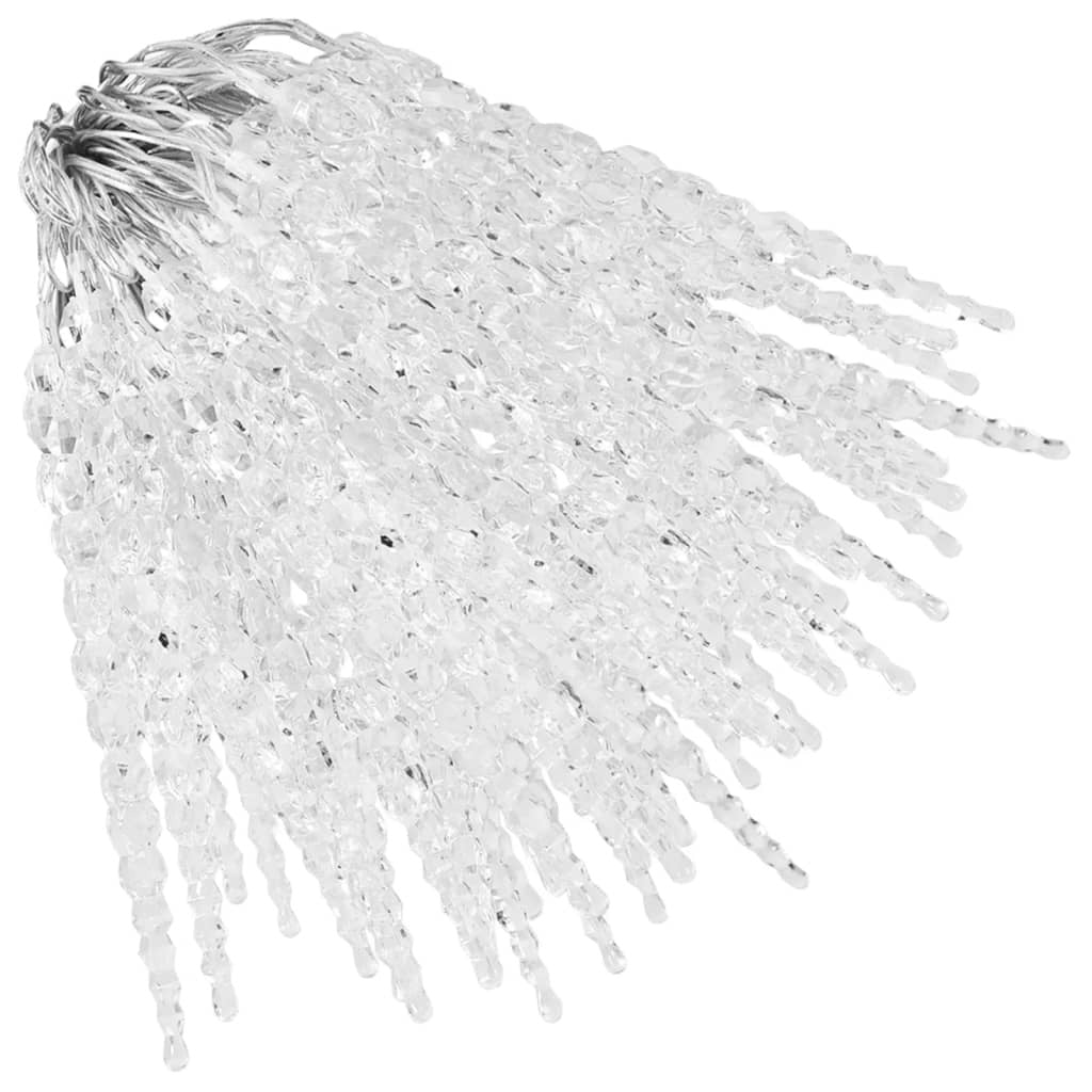 Icicle Light Set of 100 Cold White Acrylic Small