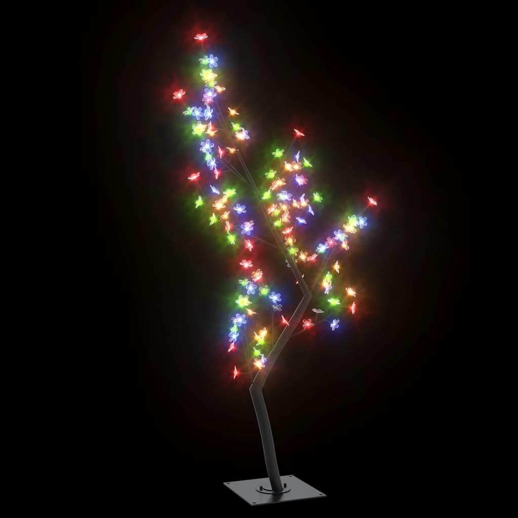Christmas Tree Black, Colorful Plastic, Metal 4 ft Christmas Tree