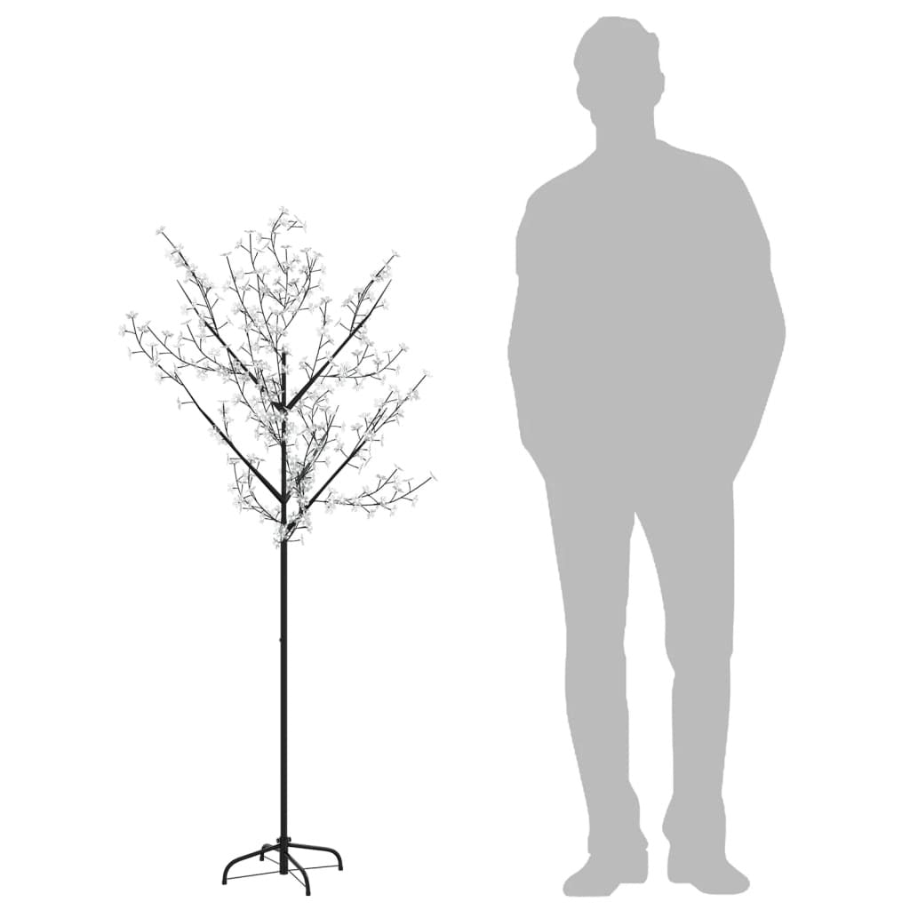 Christmas Tree Black trunk with colorful lights Plastic and metal