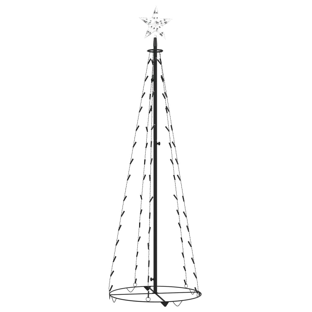 Christmas Tree Cold White PVC, Metal Medium Christmas Tree
