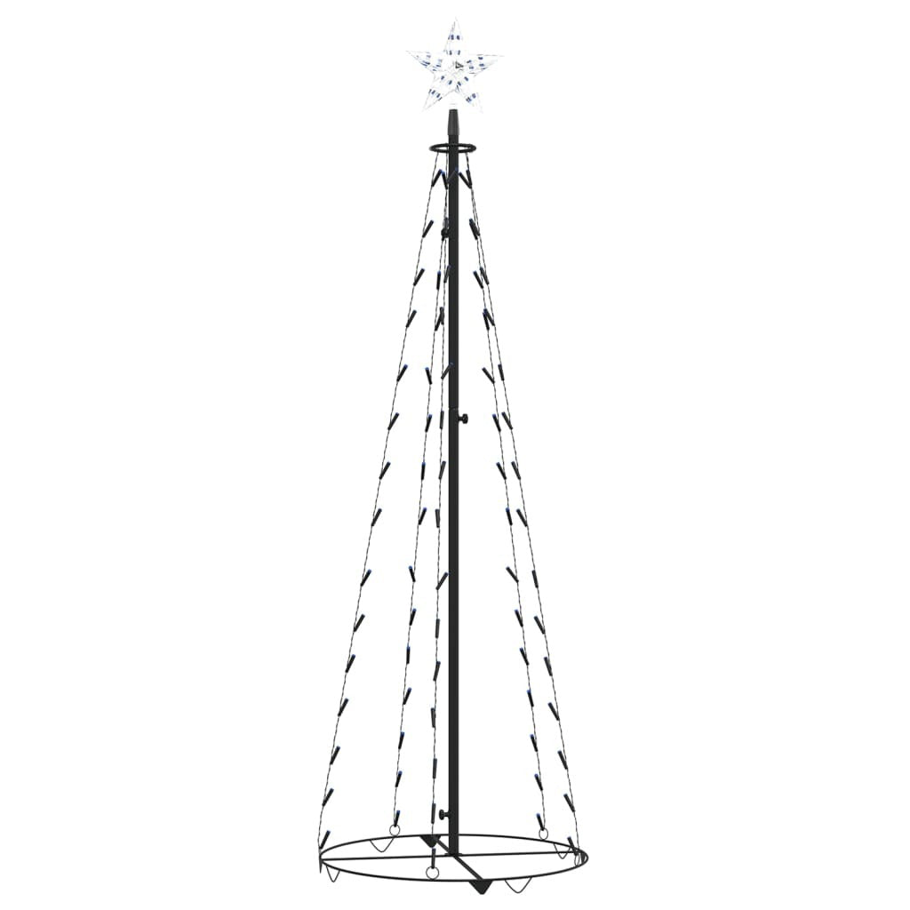Christmas Tree Blue PVC and metal 59.1 in tall Foldable