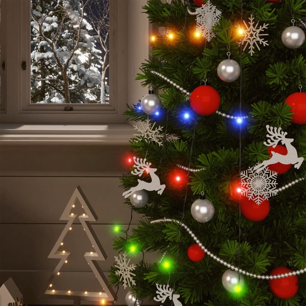 Solar Fairy Light Set of 2 Colorful Plastic Solar Fairy Light