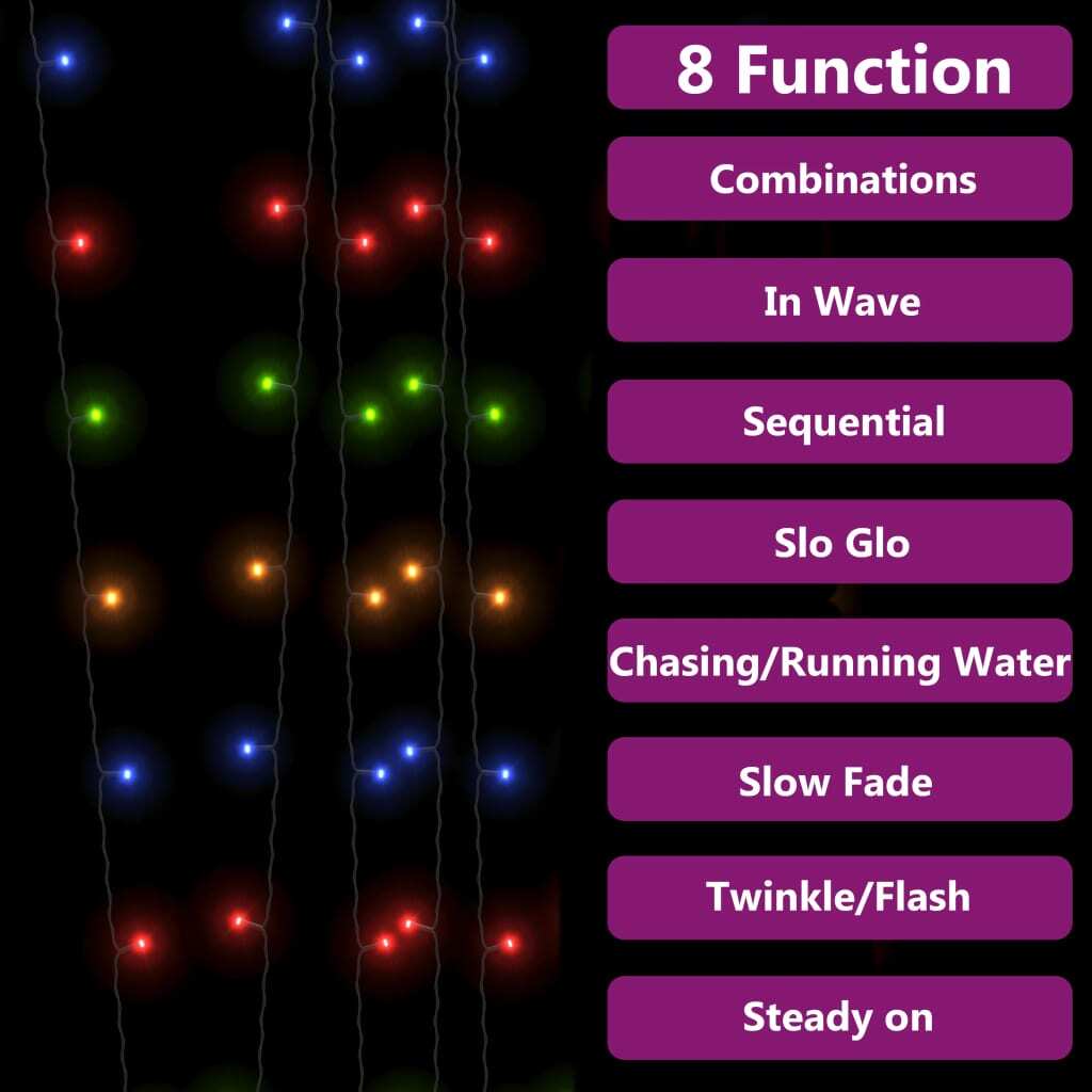 Solar Fairy Light Set of 2 Colorful Plastic Solar Fairy Light