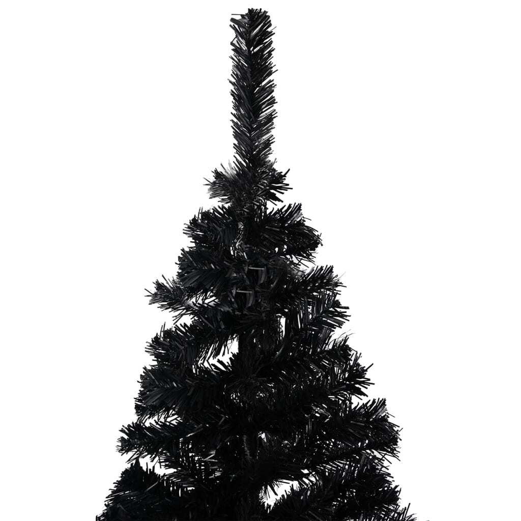 Artificial Christmas Tree Black PVC, steel Large Durable