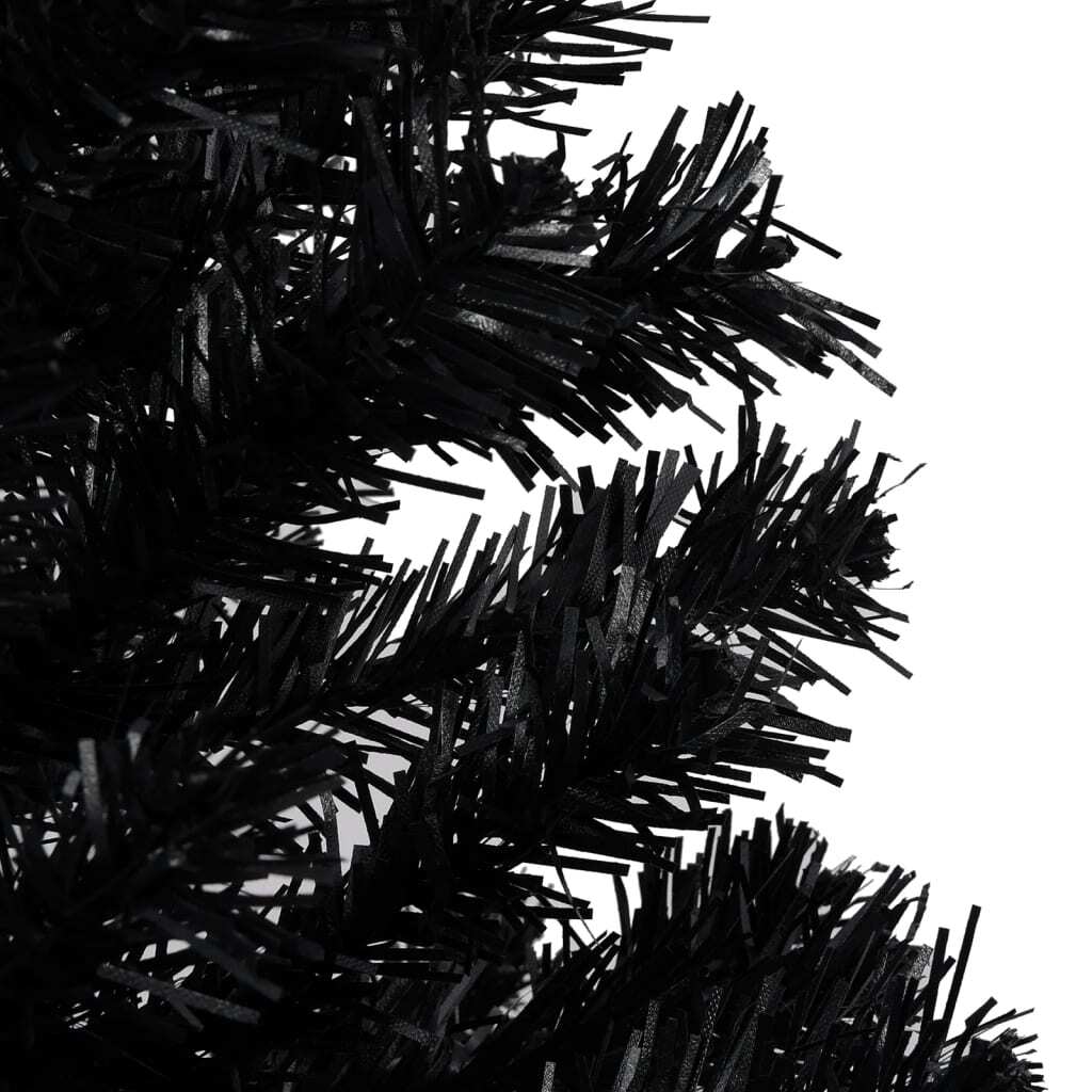 Artificial Christmas Tree Black PVC, steel Large Durable