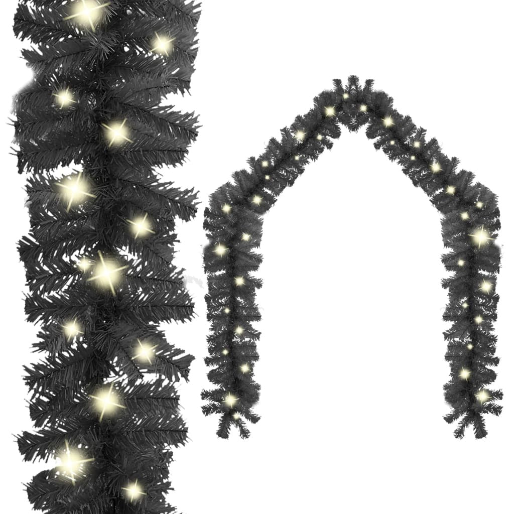 Garland Black PVC Extra Long Artificial Christmas Garland Other