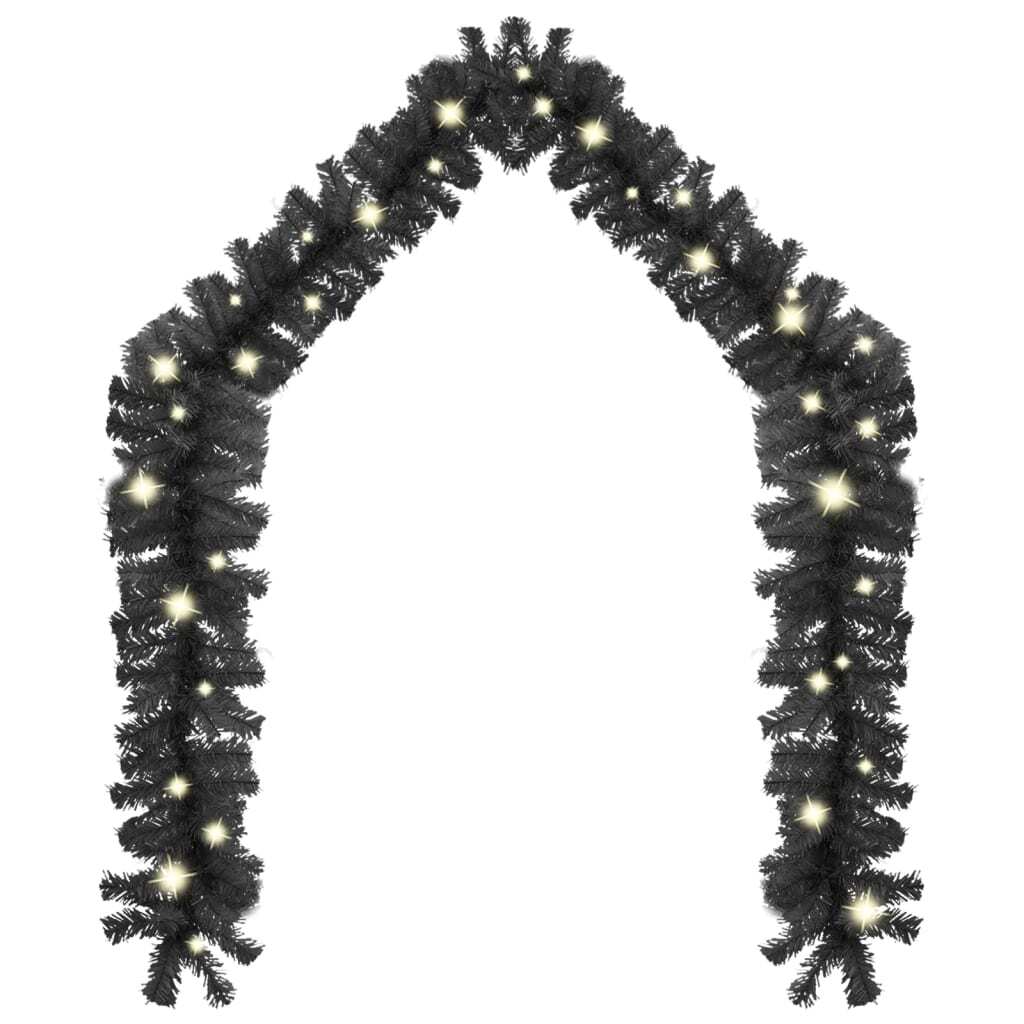 Garland Black PVC Extra Long Artificial Christmas Garland Other