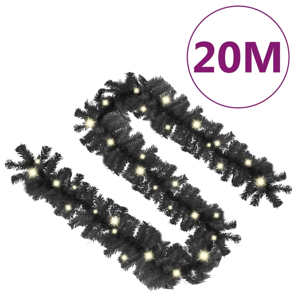 Garland Black PVC Extra Long Artificial Christmas Garland Other