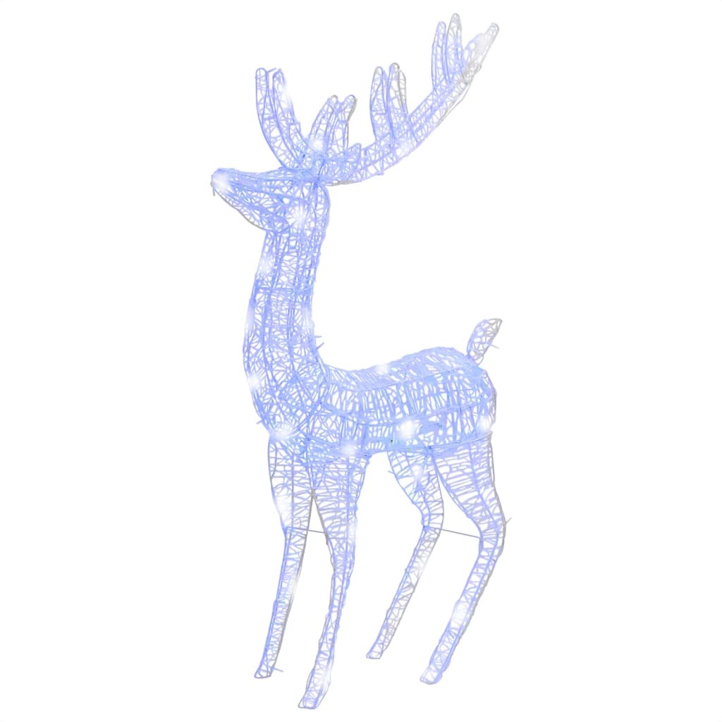 Christmas Reindeer Blue Acrylic Extra Large