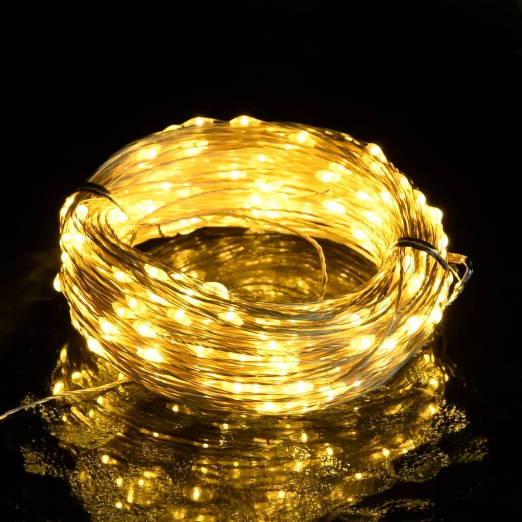 Led String Warm White Copper Wire 49.2 ft String Lights
