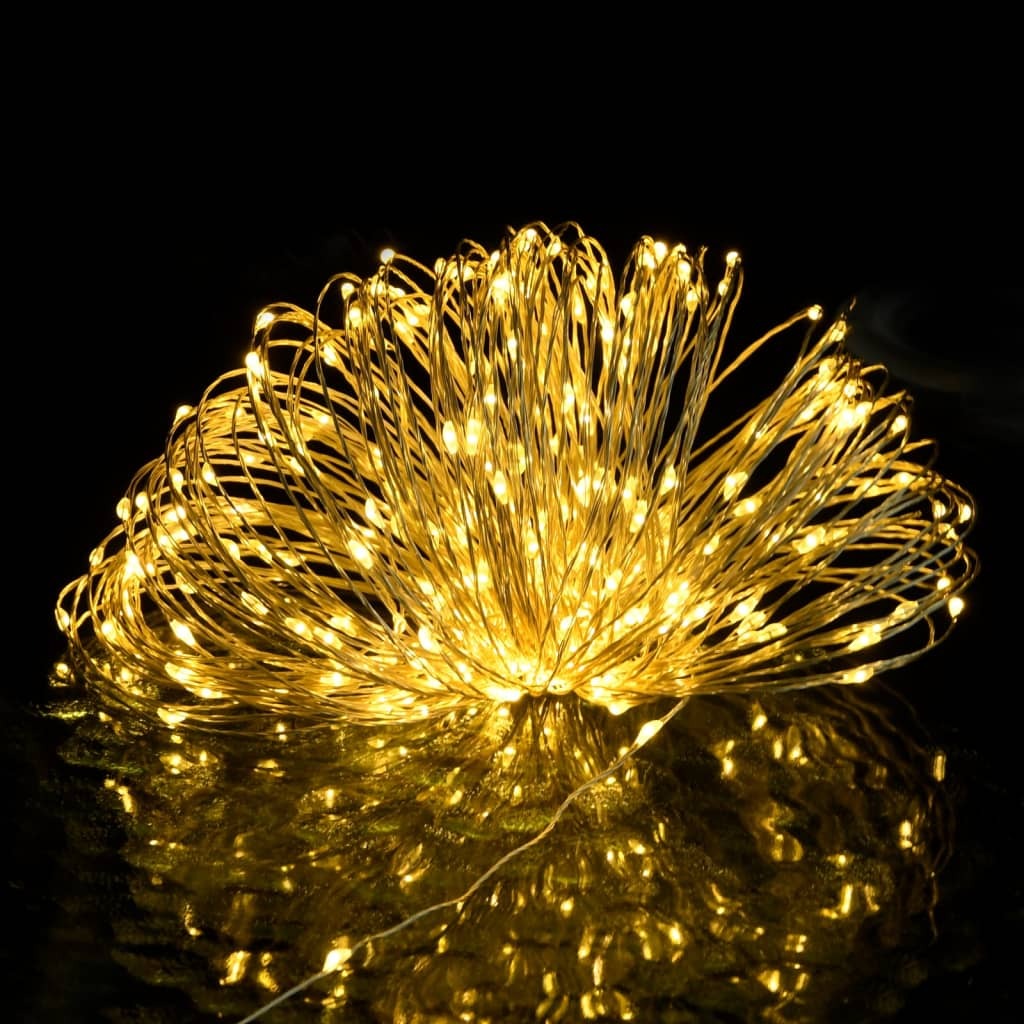 Led String Warm White Copper Wire 49.2 ft String Lights