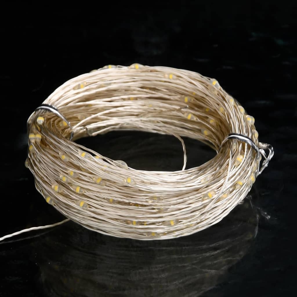 Led String Warm White Copper Wire 49.2 ft String Lights