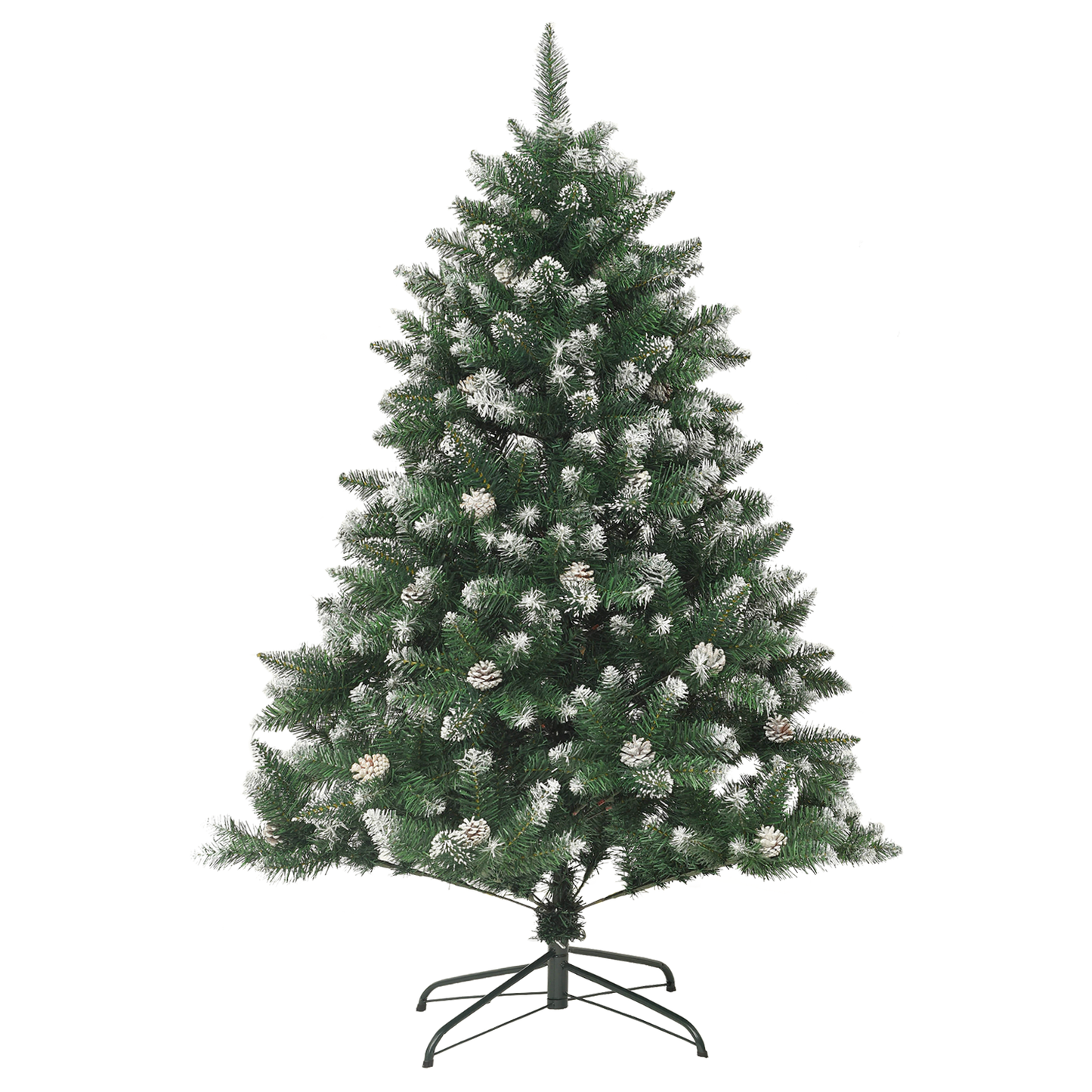 Artificial Christmas Tree with 150 LEDs Green 47.24 in
